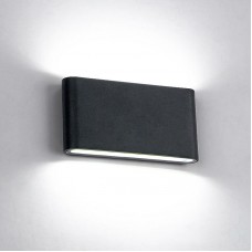 Φωτιστικό Απλίκα LED 12W 230V 960lm 4000K Λευκό Φως Ημέρας Αλουμινίου Μαύρη IP65 969LEDW12/BL 